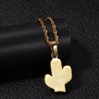Hip-hop solid cactus zircon-encrusted pendant nowadaysfashion