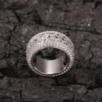 Hip-hop style zircon rotating Cuban ring nowadaysfashion