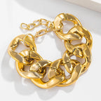 Hip Hop Thick Link Chain Bracelet Women's CCB Material nowadaysfashion