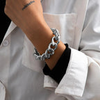Hip Hop Thick Link Chain Bracelet Women's CCB Material nowadaysfashion