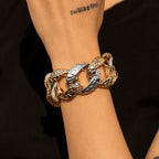 Hip Hop Thick Link Chain Bracelet Women's CCB Material nowadaysfashion
