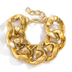 Hip Hop Thick Link Chain Bracelet Women's CCB Material nowadaysfashion