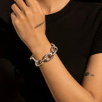 Hip Hop Thick Link Chain Bracelet Women's CCB Material nowadaysfashion