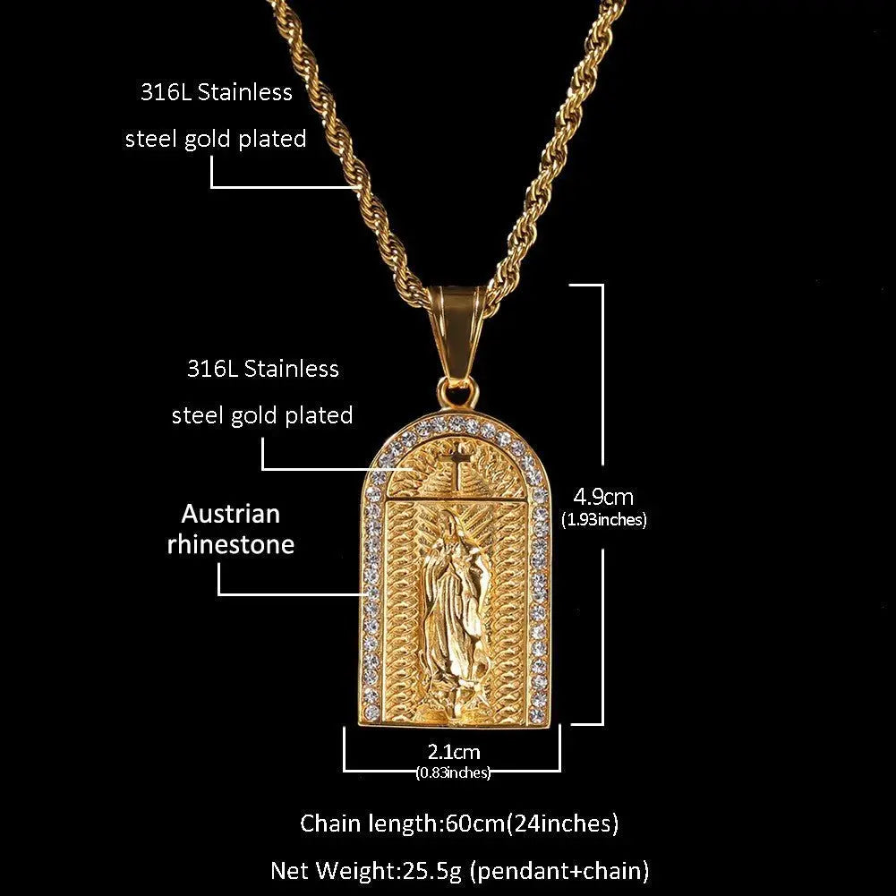 Hip Hop Winged Angel Pendant Necklace - Blade & Thread