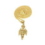 Hip Hop Winged Angel Pendant Necklace nowadaysfashion