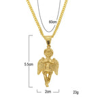 Hip Hop Winged Angel Pendant Necklace nowadaysfashion