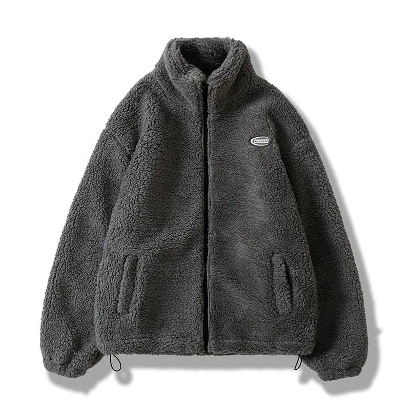Hip Hop Winter Fleece Fluffy Jacket Streetwear nowadaysfashion