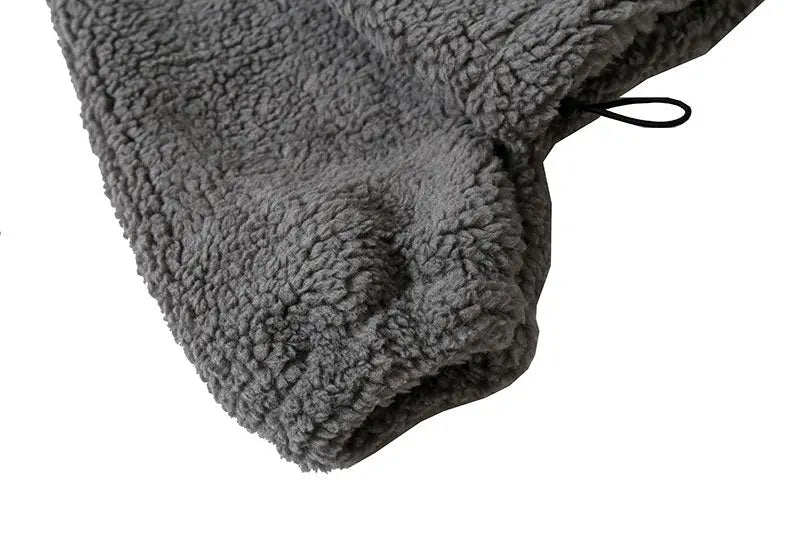 Hip Hop Winter Fleece Fluffy Jacket Streetwear nowadaysfashion