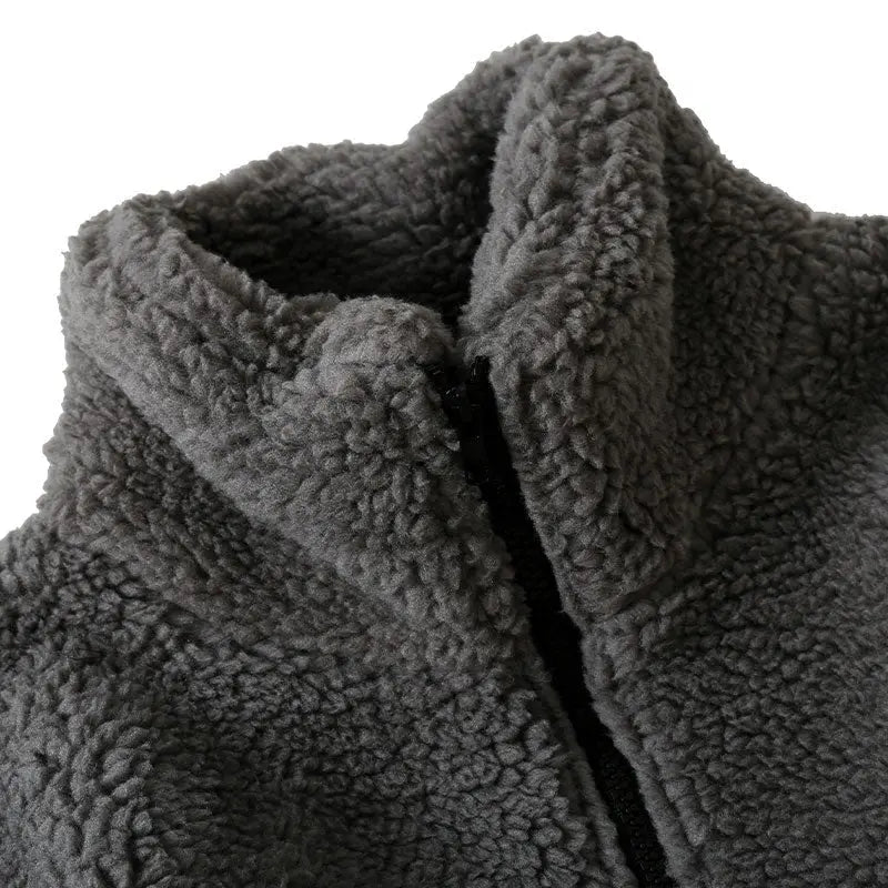 Hip Hop Winter Fleece Fluffy Jacket Streetwear - Blade & Thread