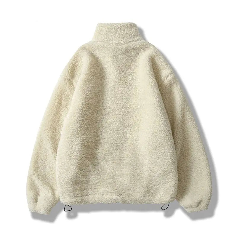 Hip Hop Winter Fleece Fluffy Jacket Streetwear - Blade & Thread