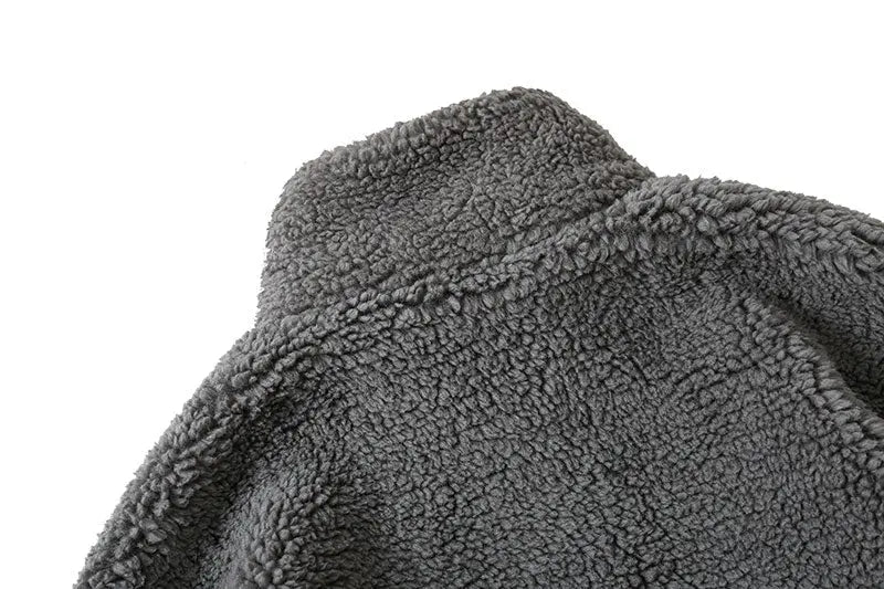 Hip Hop Winter Fleece Fluffy Jacket Streetwear nowadaysfashion