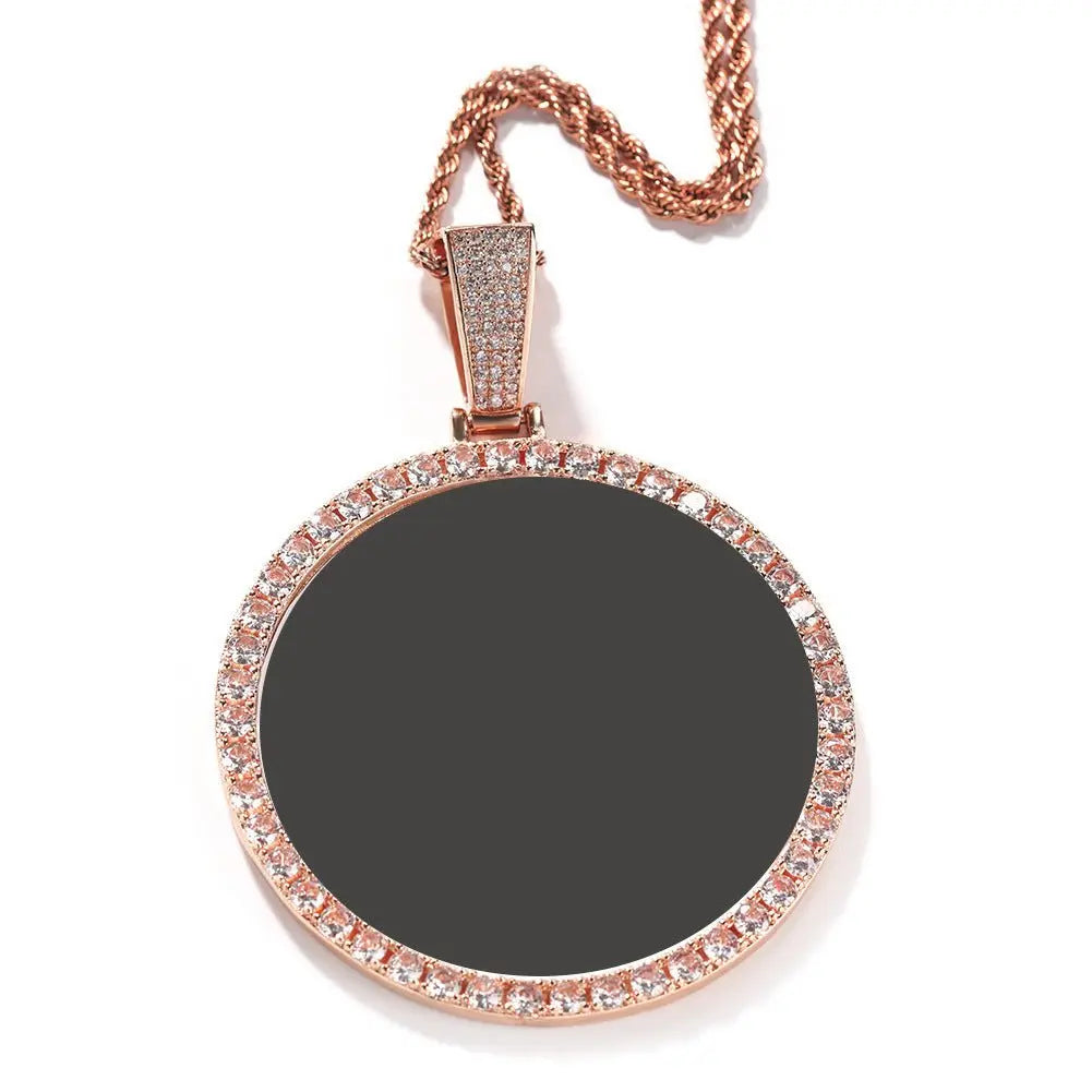 Hip Hop XL large round DIY pendant necklace - Blade & Thread