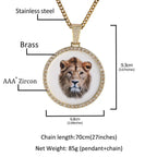 Hip Hop XL large round DIY pendant necklace nowadaysfashion