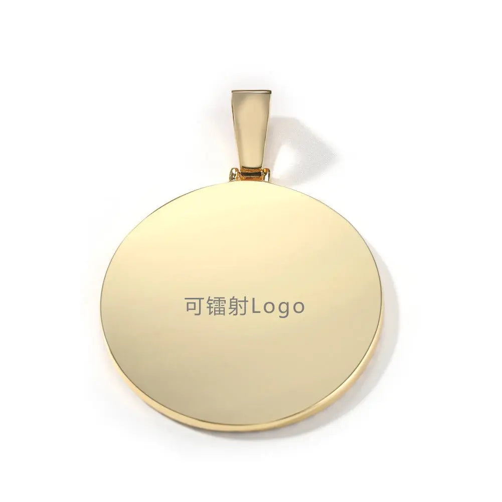 Hip Hop XL large round DIY pendant necklace - Blade & Thread