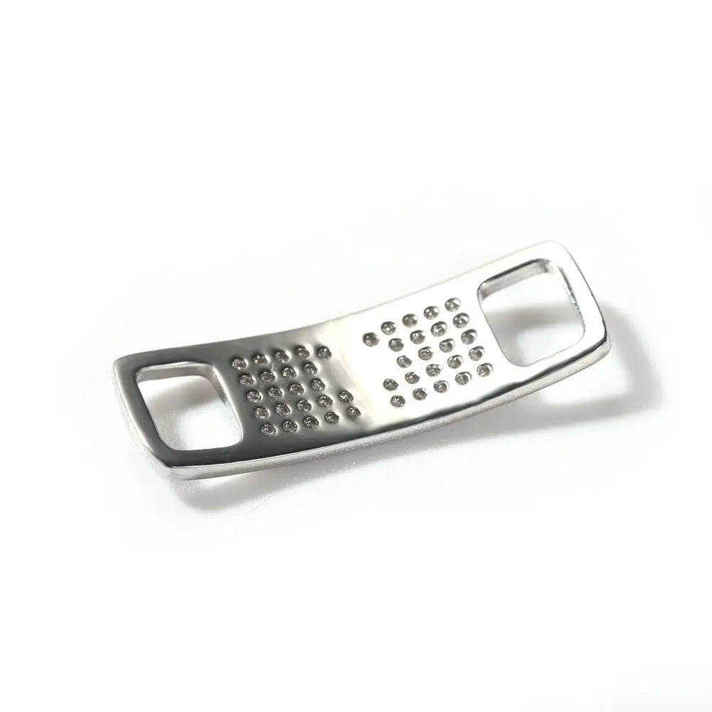 Hip-hop zircon cross smiling face broken heart shoe buckle - Blade & Thread