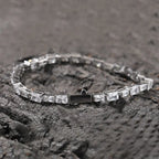 Hip-hop zircon-encrusted emerald color-matching tennis chain nowadaysfashion
