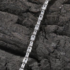 Hip-hop zircon-encrusted emerald color-matching tennis chain nowadaysfashion