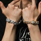 Hip-hop zircon-encrusted sun, star and eye necklace nowadaysfashion