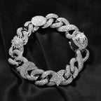Hip-hop zircon-encrusted sun, star and eye necklace nowadaysfashion