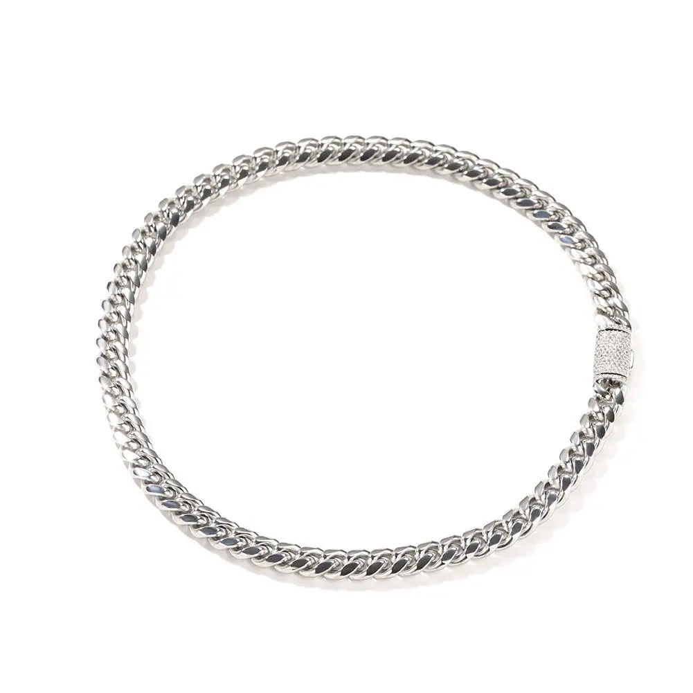 Hip-hop zircon stainless steel zircon necklace - Blade & Thread