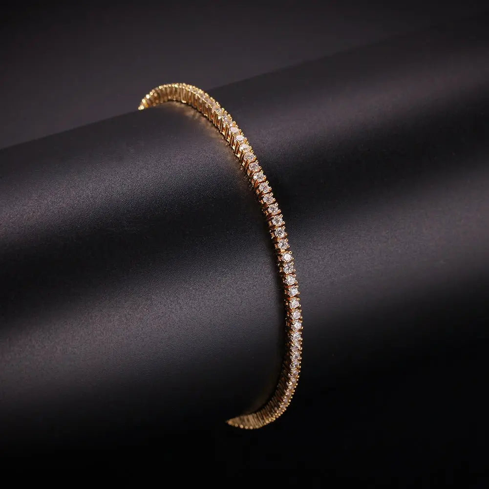 Hip-Hop Zircon Tennis Bracelet - Blade & Thread
