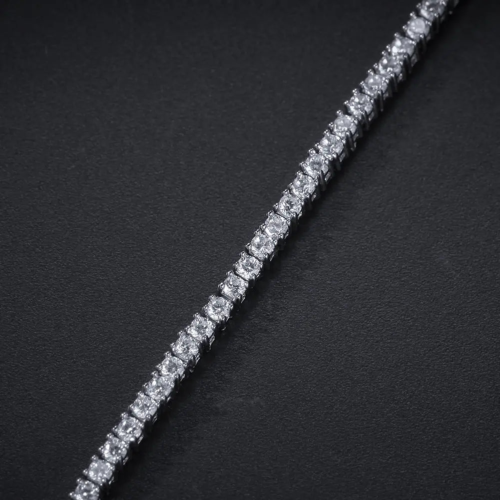 Hip-Hop Zircon Tennis Bracelet - Blade & Thread