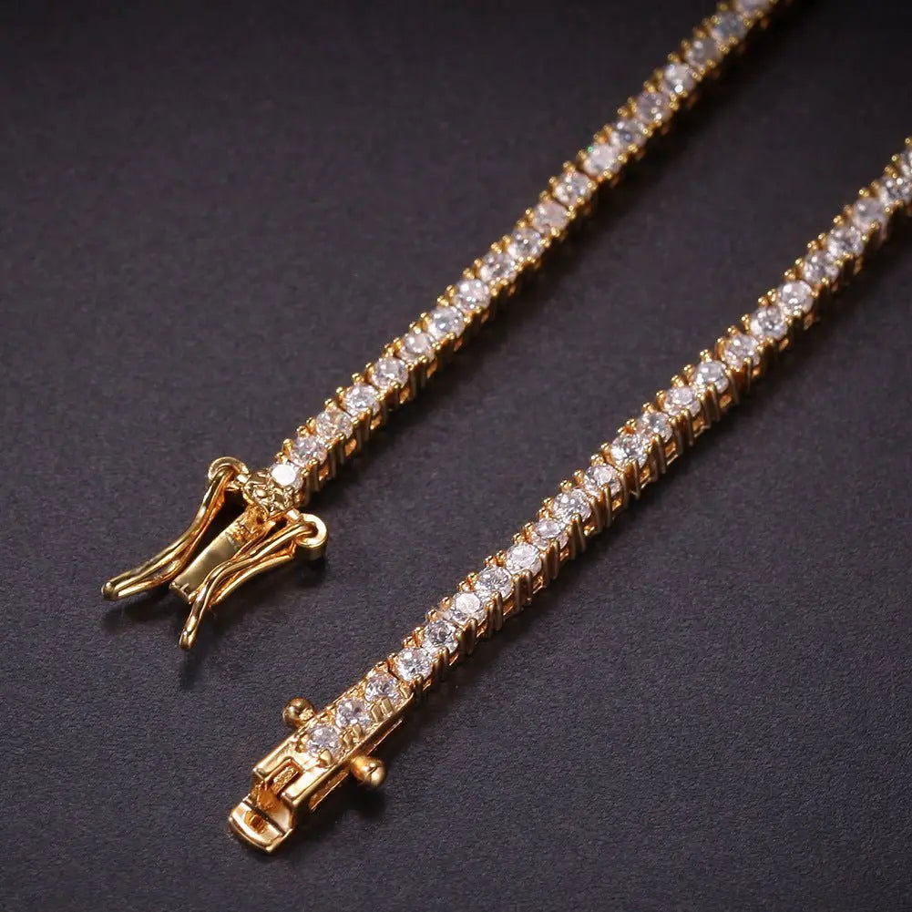 Hip-Hop Zircon Tennis Bracelet - Blade & Thread
