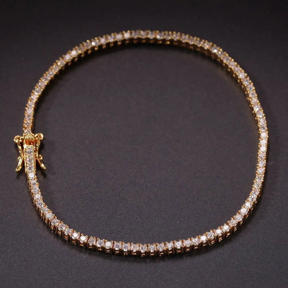 Hip-Hop Zircon Tennis Bracelet - Blade & Thread