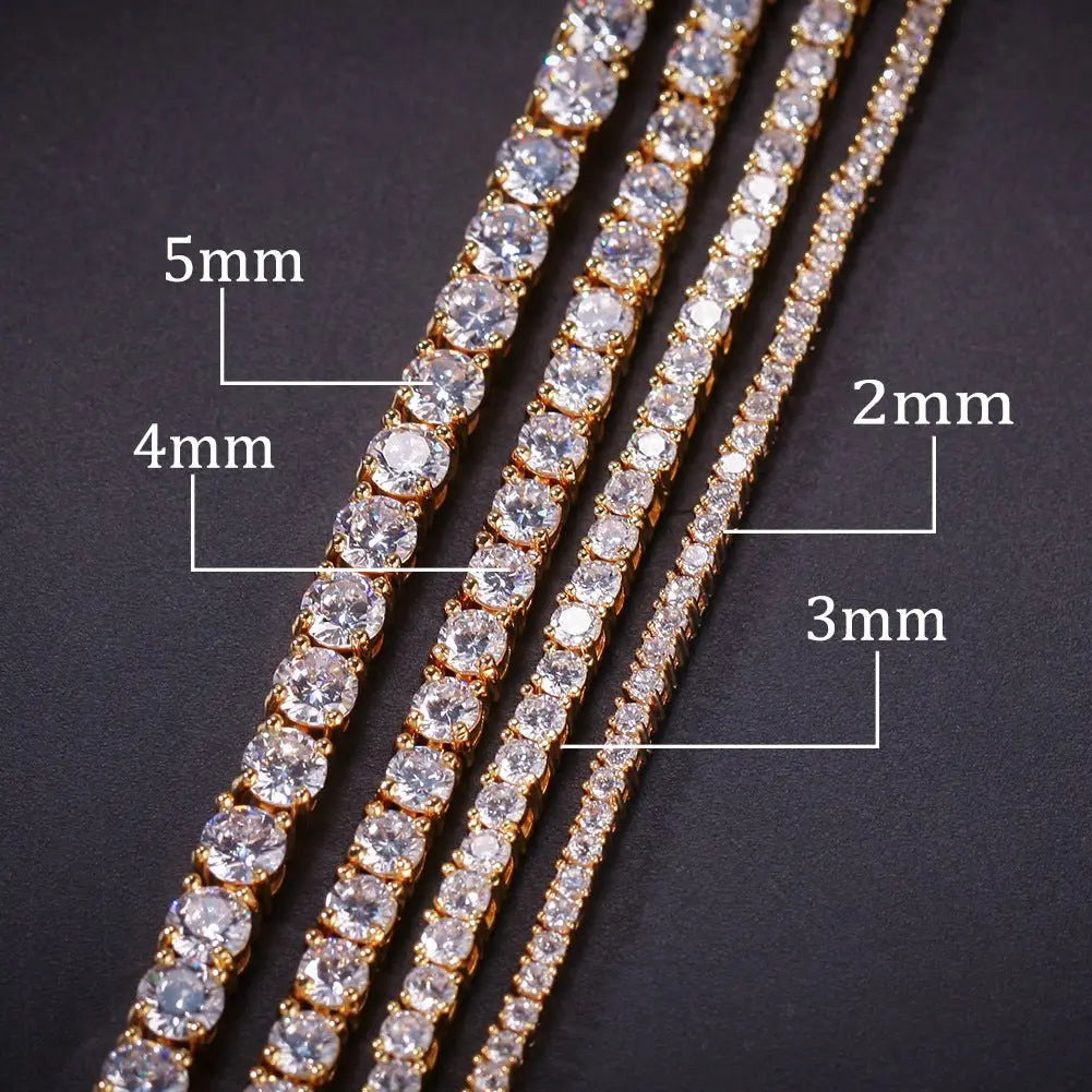 Hip-Hop Zircon Tennis Bracelet - Blade & Thread