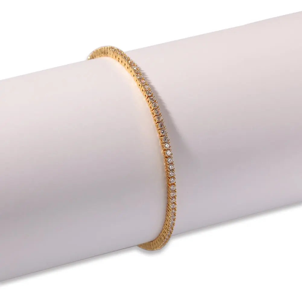 Hip-Hop Zircon Tennis Bracelet - Blade & Thread