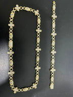 Hip Hop Zirconia Eye Cross Bracelet nowadaysfashion