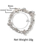 Hip Hop Zirconia Eye Cross Bracelet nowadaysfashion