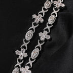 Hip Hop Zirconia Eye Cross Bracelet nowadaysfashion