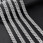 HipHop Prong Cuban Link Chain Necklace Bling Cuban Necklace Jewelry nowadaysfashion