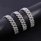 HipHop Prong Cuban Link Chain Necklace Bling Cuban Necklace Jewelry nowadaysfashion