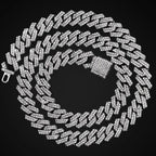 HipHop Prong Cuban Link Chain Necklace Bling Cuban Necklace Jewelry nowadaysfashion