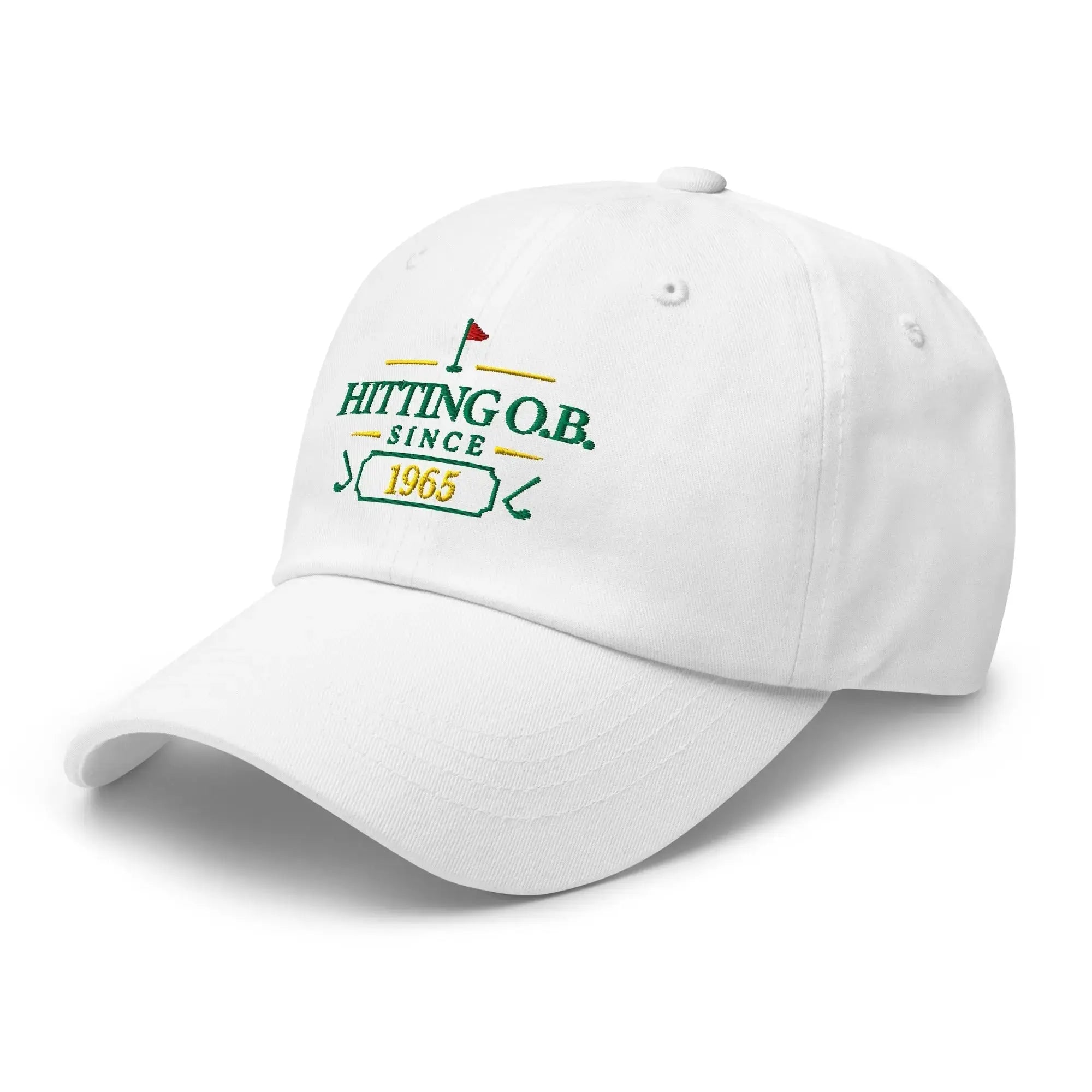 Hitting O.B. Since "Year" - Custom Dad hat Golfer Paradise