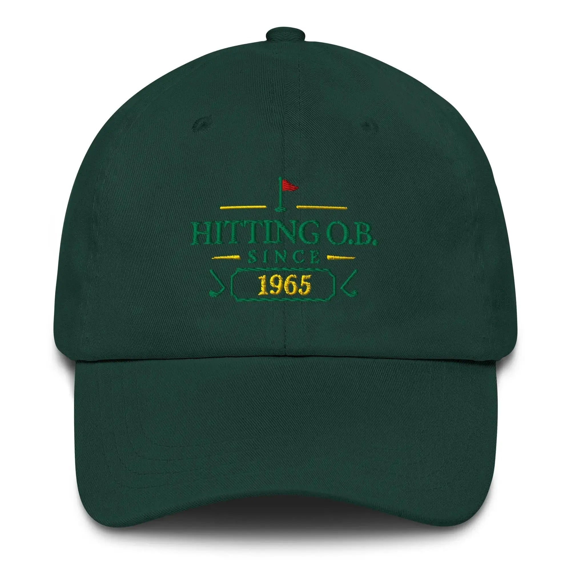 Hitting O.B. Since "Year" - Custom Dad hat Golfer Paradise