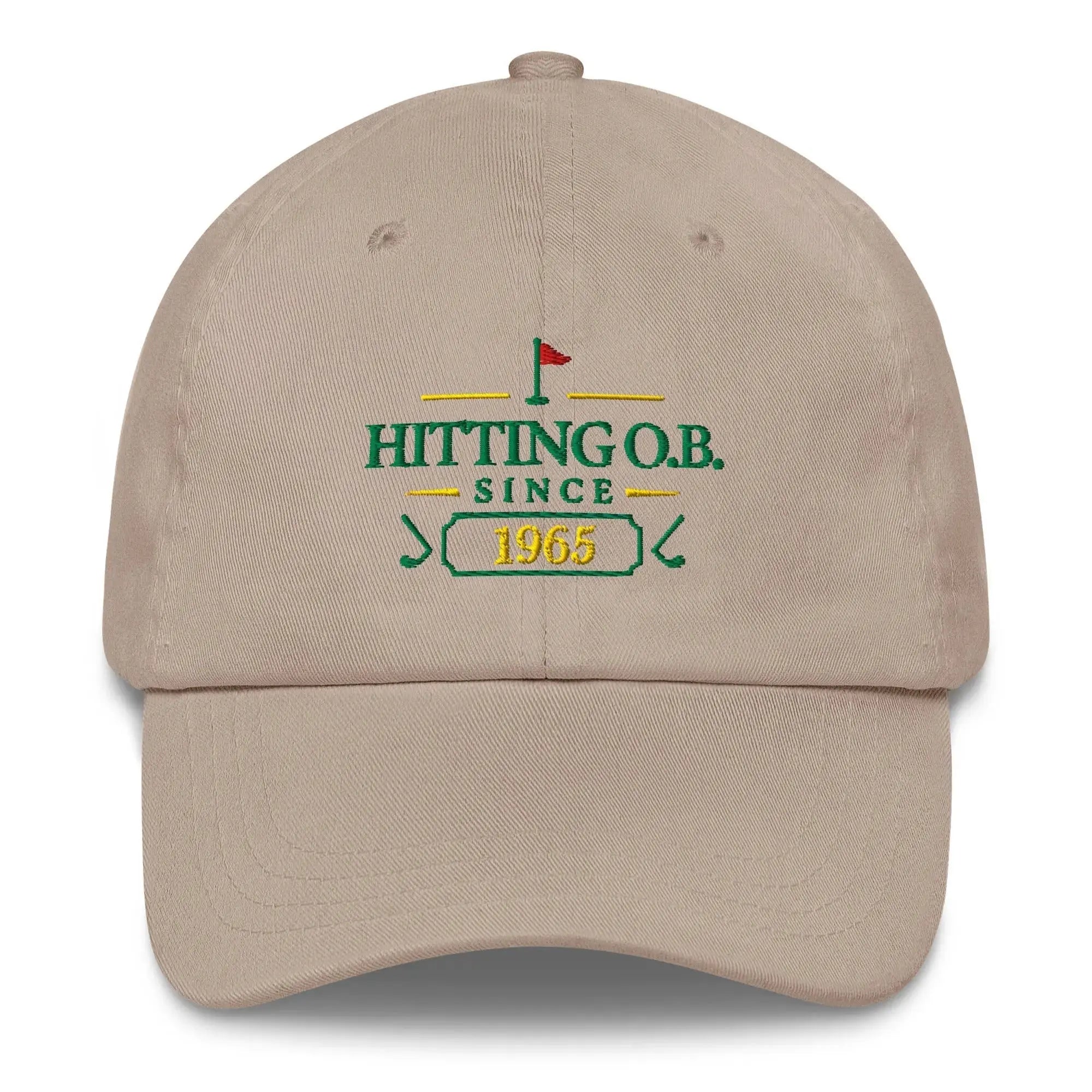 Hitting O.B. Since "Year" - Custom Dad hat Golfer Paradise