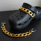 Hole shoe chain cool punk dark multi-layer shoe buckle rivet pearl shoe chain nowadaysfashion