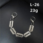 Hole shoe chain cool punk dark multi-layer shoe buckle rivet pearl shoe chain nowadaysfashion