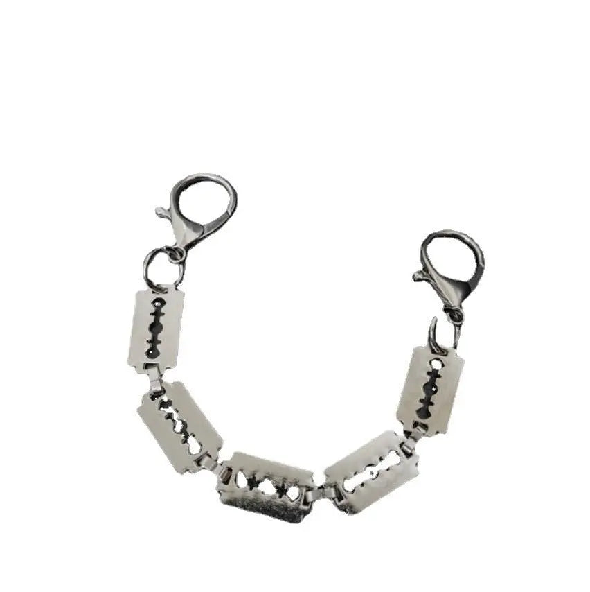 Hole shoe chain cool punk dark multi-layer shoe buckle rivet pearl shoe chain nowadaysfashion