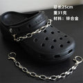 Hole shoe chain cool punk dark multi-layer shoe buckle rivet pearl shoe chain nowadaysfashion