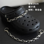 Hole shoe chain cool punk dark multi-layer shoe buckle rivet pearl shoe chain nowadaysfashion
