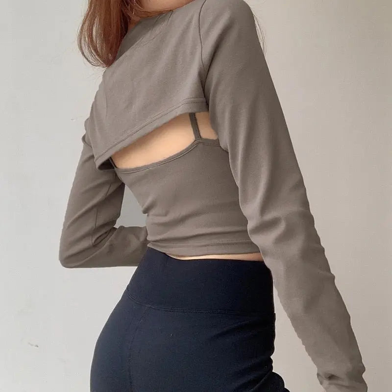 Hollow Knit Top Sweater Women Party Navel Slim Ribbed Summer Lady Shirts nowadaysfashion