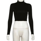 Hollow Knit Top Sweater Women Party Navel Slim Ribbed Summer Lady Shirts nowadaysfashion