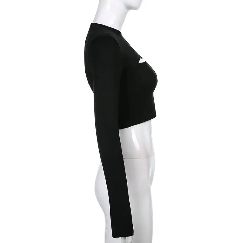 Hollow Knit Top Sweater Women Party Navel Slim Ribbed Summer Lady Shirts - Blade & Thread