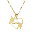 Hollow Love Customized Name Necklace Laser Marked Clavicle Chain nowadaysfashion