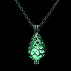 Hollow Luminous Stone Gem Charm Jewelry Pendant Necklace Gifts nowadaysfashion