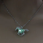 Hollow Luminous Stone Gem Charm Jewelry Pendant Necklace Gifts nowadaysfashion